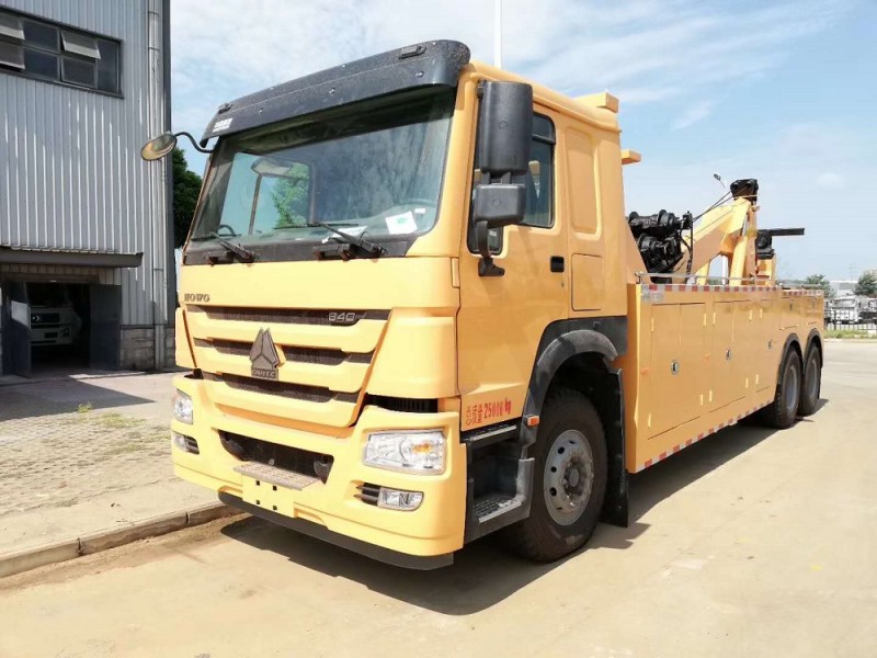 豪沃后八輪清障車拖吊聯體(一拖一)清障車