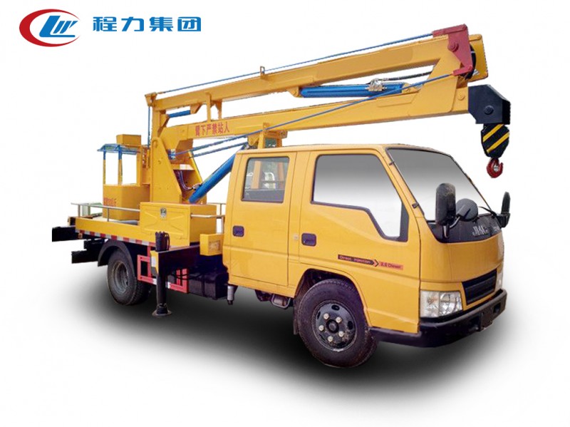 江鈴雙排12米藍牌高空作業車